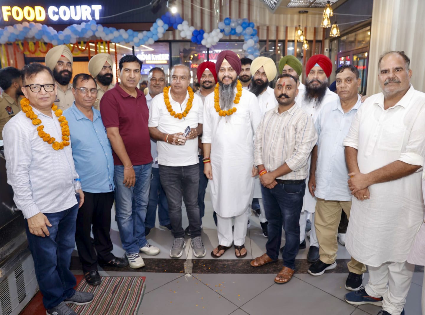 Grand inauguration of the second branch of Bikaner Sweets in Dasuha, attended by MLA Karamveer Singh Ghuman.